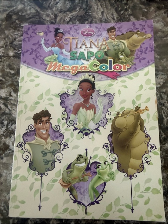 Disney Other - Disney Tiana Spanish Megacolor Coloring Book
